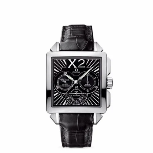 Omega De Ville X2 Co-Axial 37 Chronograph Stainless Steel / Black 423.13.37.50.01.001 (42313375001001)